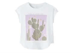 Name It bright white top print